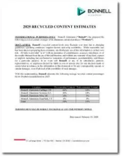 2025 Recycled Content Estimate Report