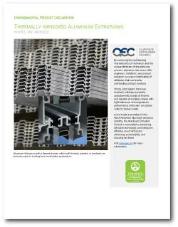 AEC 2022 EPD Thermally Improved Aluminum Extrusions